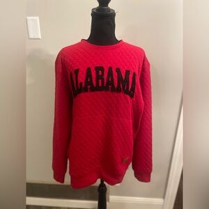 Pressbox Red Crew Neck Sweater Alabama
